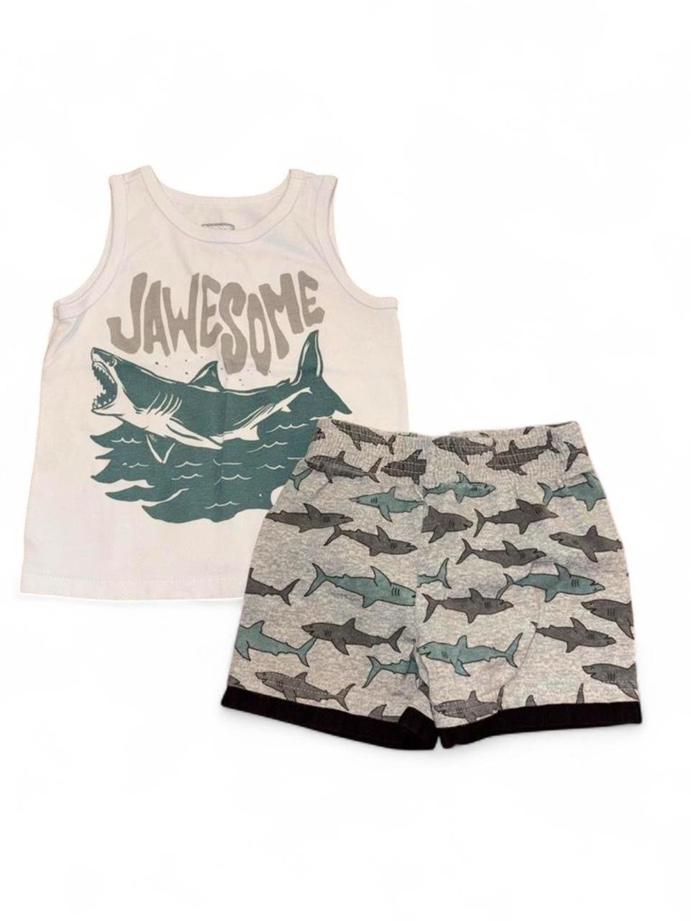 Garanimals Tank Top and Shorts Shark Set 18 Months